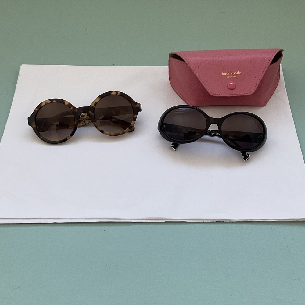 Kate Spade New York Tortoise and Black Sunglasses Duo